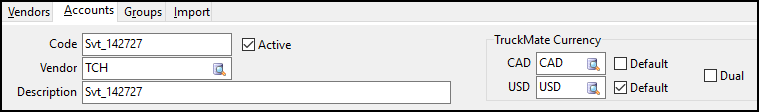 The Accounts tab header.