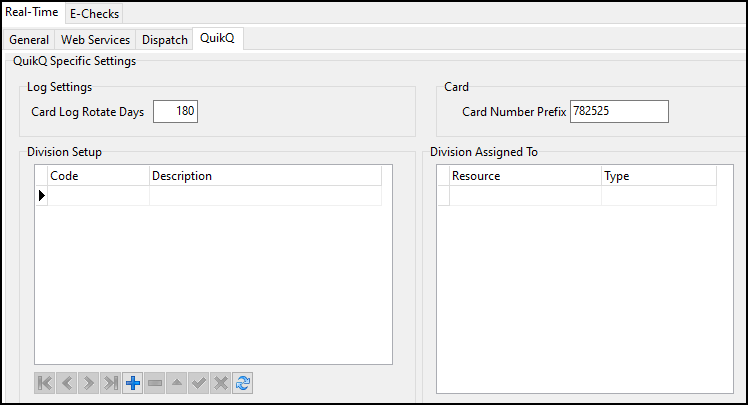 The QuikQ tab