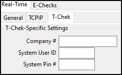 The T-Check tab.