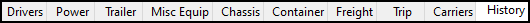 The results tabs.