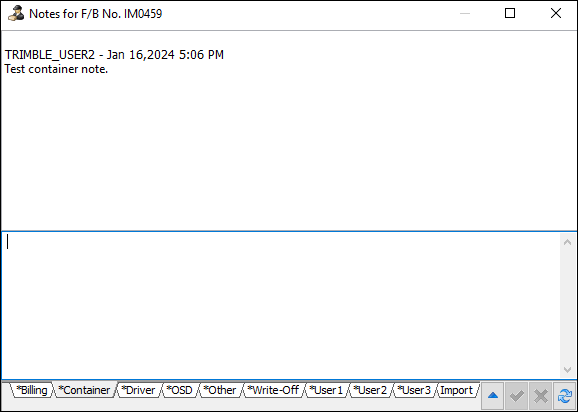The Notes window.