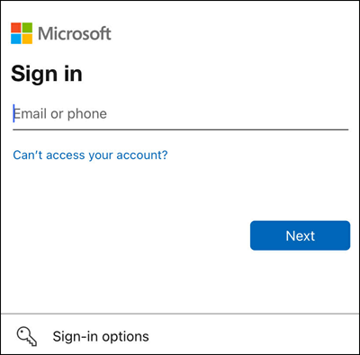 The account details page.