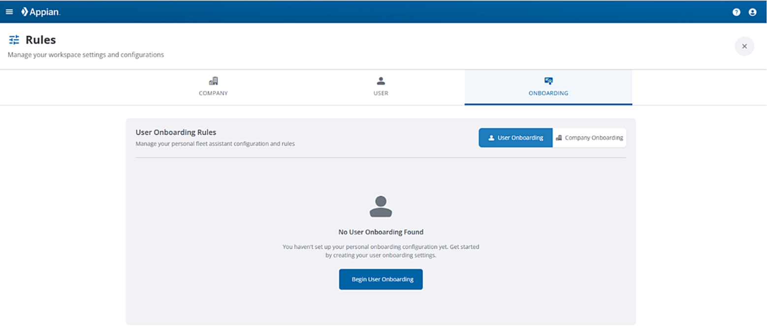 Begin Onboarding