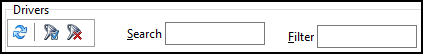 A toolbar with options to filter grid results.
