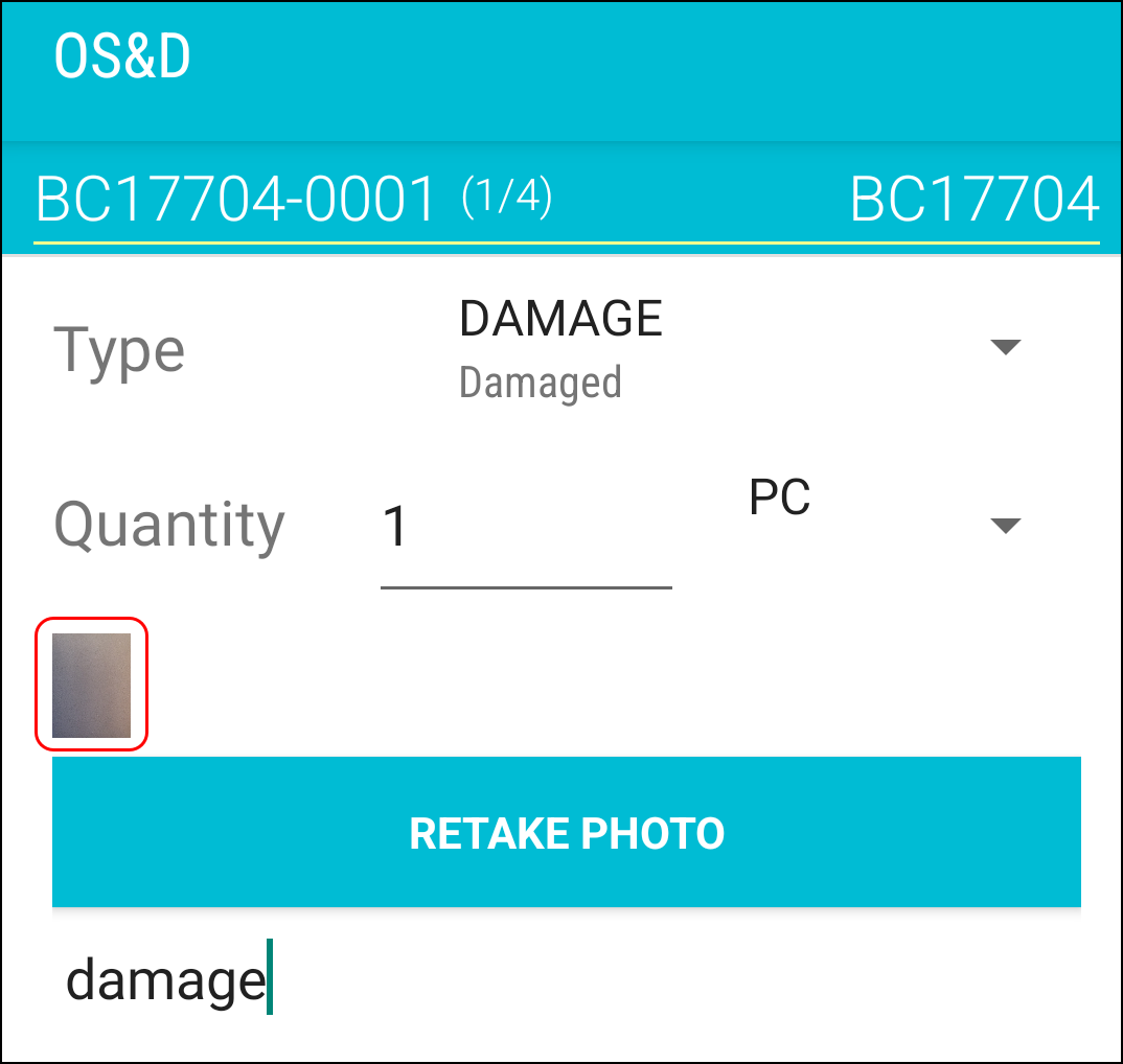 A thumbnail on the OS&D page.