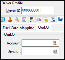 The QuikQ tab in Driver Profiles.
