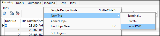 The Local P&D option.