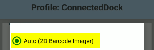 The 2D Barcode Imager option.