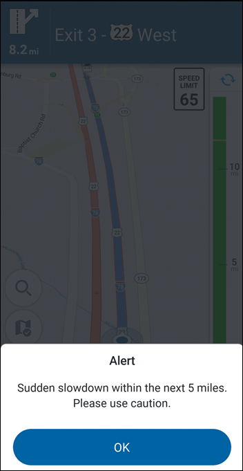 sudden slowdown