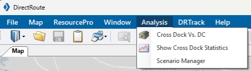 analysis menu