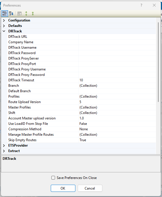 drt preferences