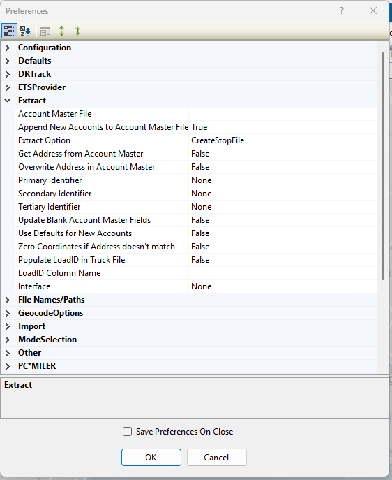 extract preferences
