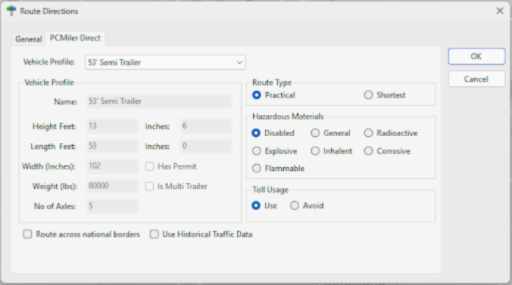 pcmiler mileage system