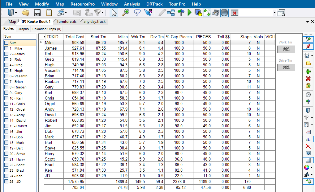 rb route summary