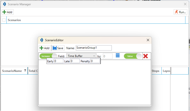scenario manager time buffer