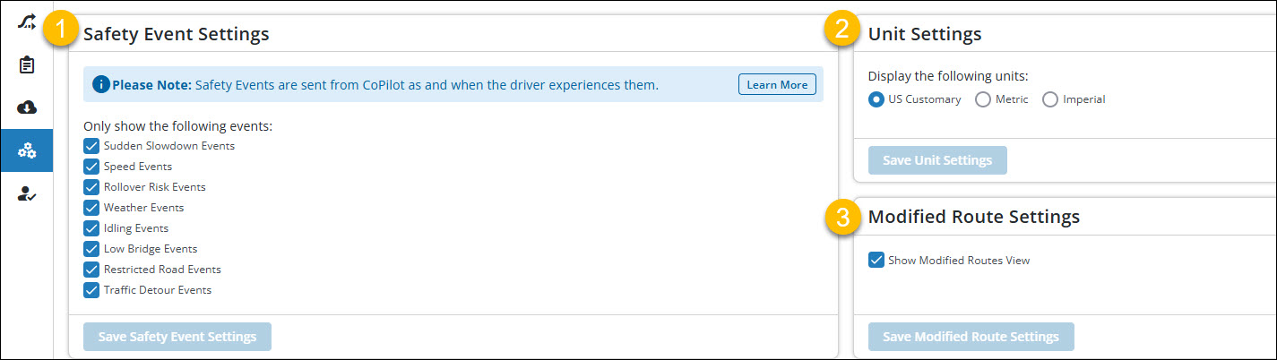 account settings
