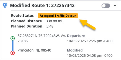 traffic detour