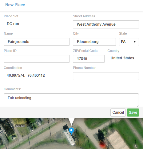 custom places new place