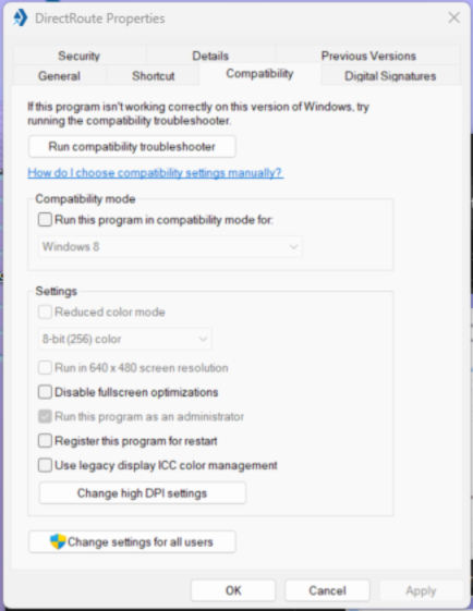 compatibility properties