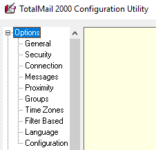 Screenshot of the Options menu.