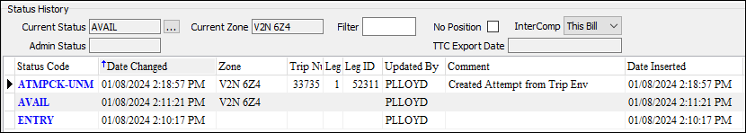 ltl cserv stat
