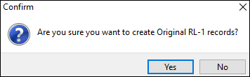 A confirmation message.