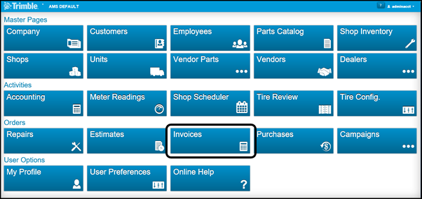 LandingPageInvoices