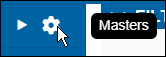 The pointer hovers over a symbol to show the Masters menu title in a tooltip.