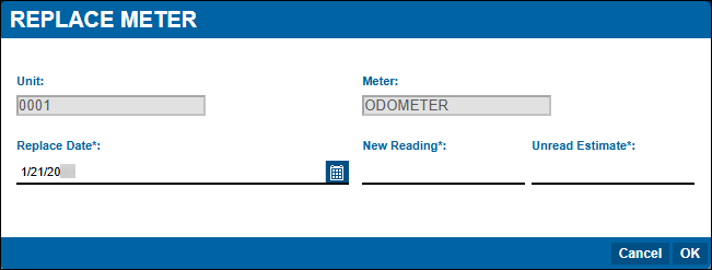 Replace Meter window