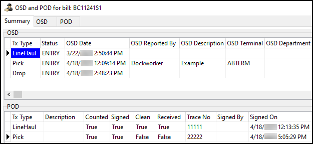 The Summary tab.