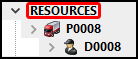 The Resources header.