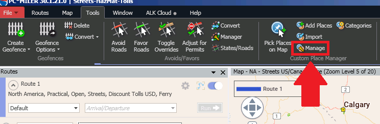Export Custom Places