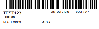 A part label example
