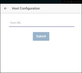 Picture of the Host Configuration page.