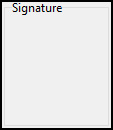 The Signature pane.