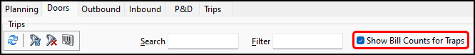 The Show Bill Counts for Traps option.