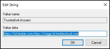 The Edit String window.