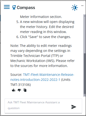 The second half of the response from Compass