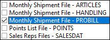 The Monthly Shipment File.